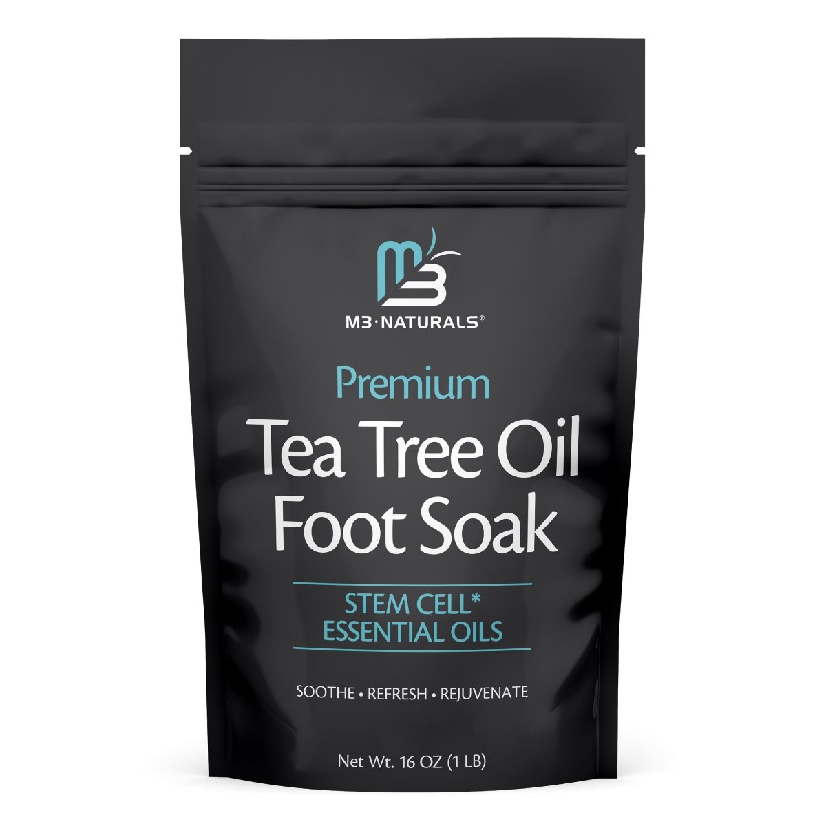 M3 Tea Tree Oil Foot Soak package on a white background
