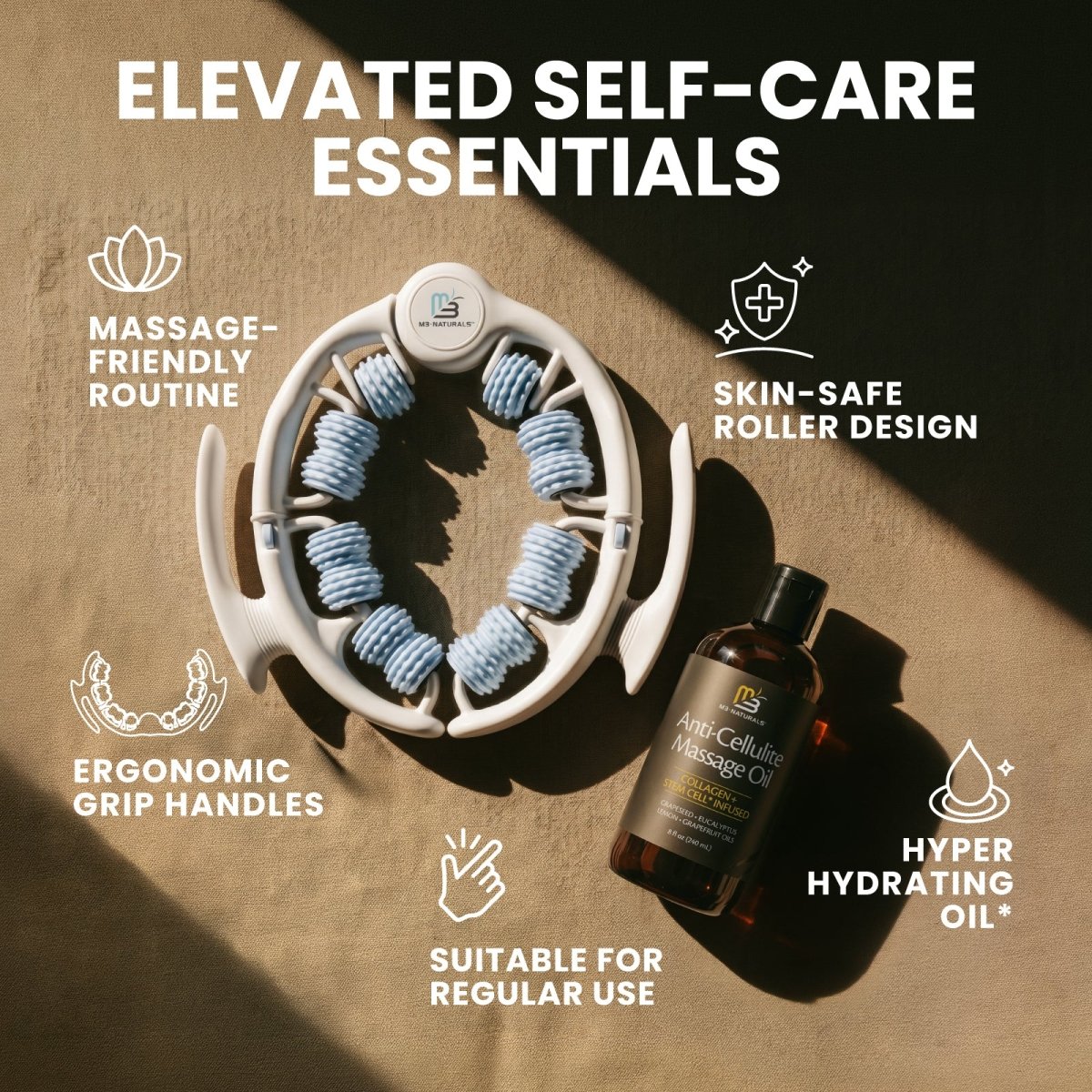 Anti Cellulite Oil + Massager Kit