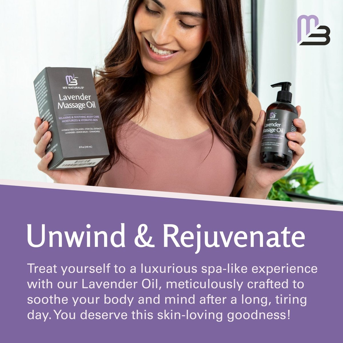 Relaxing Massage Oil, Lavender, 8fl oz