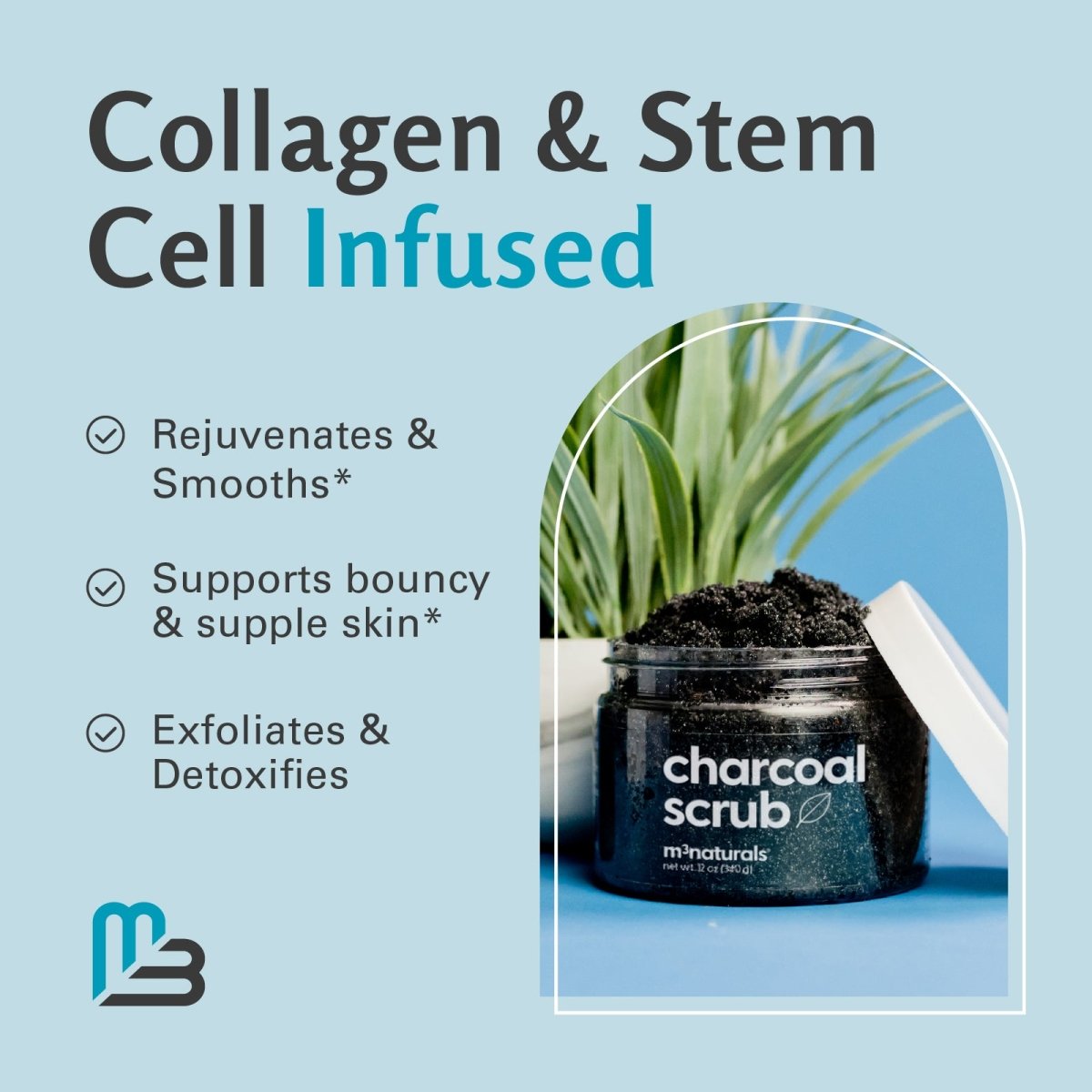 Charcoal Scrub, Charcoal, 12oz