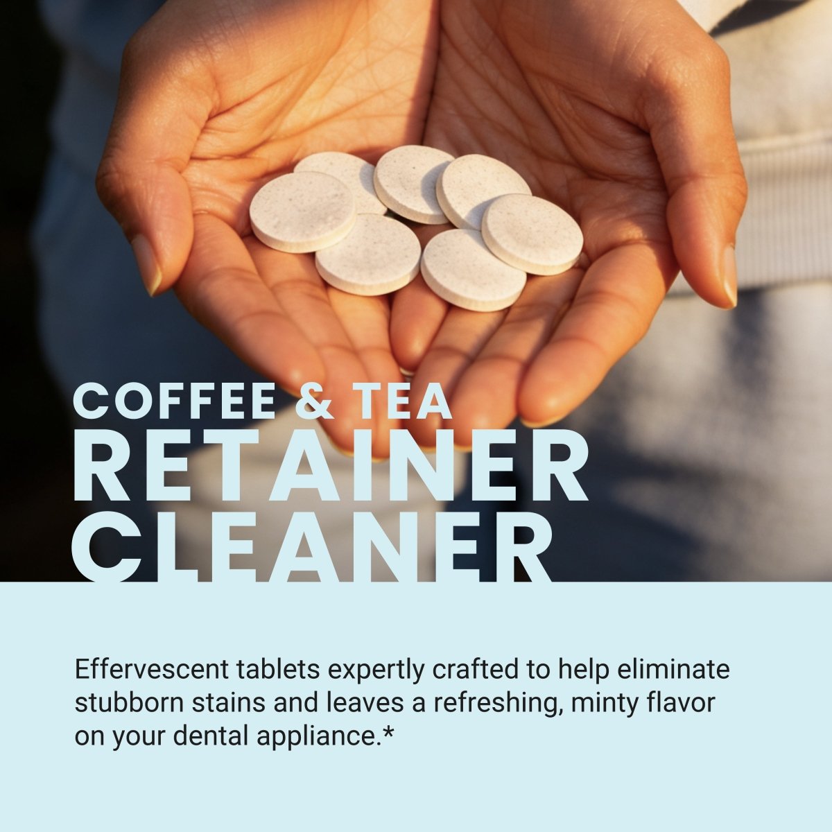 Retainer Cleaner Coffee & Tea Tablets, Mint