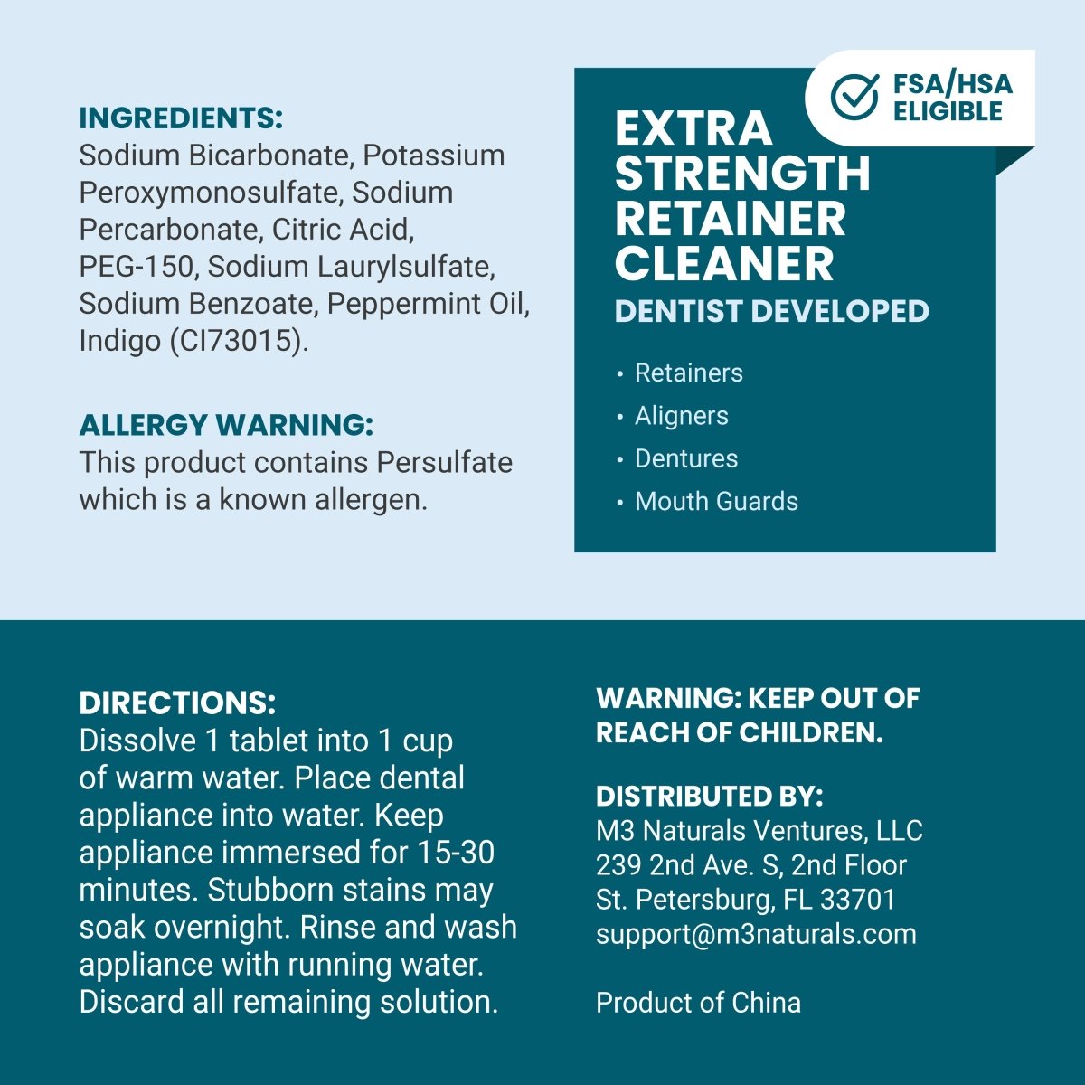Retainer Cleaner Tablets, Mint