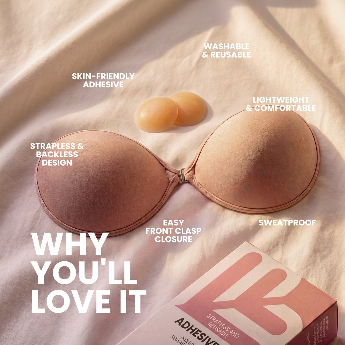 Adhesive Bra, Size B