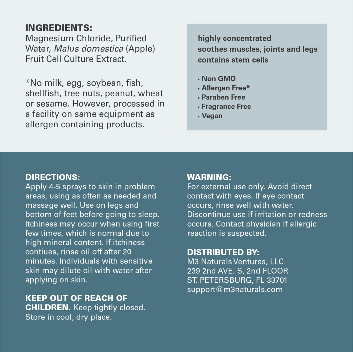 Magnesium Spray, Unscented