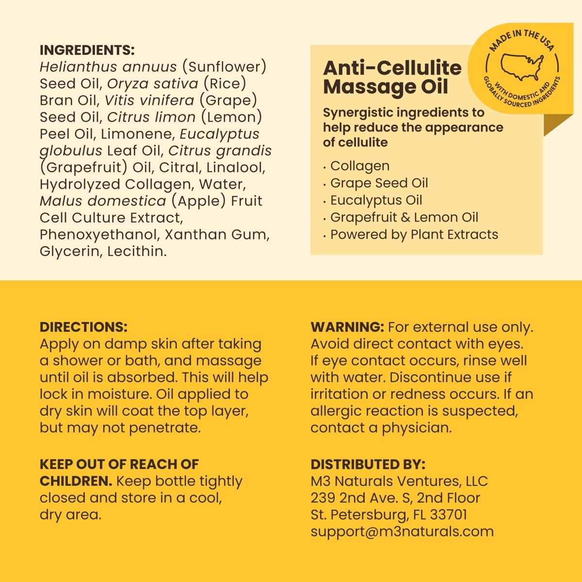 Anti Cellulite Oil
