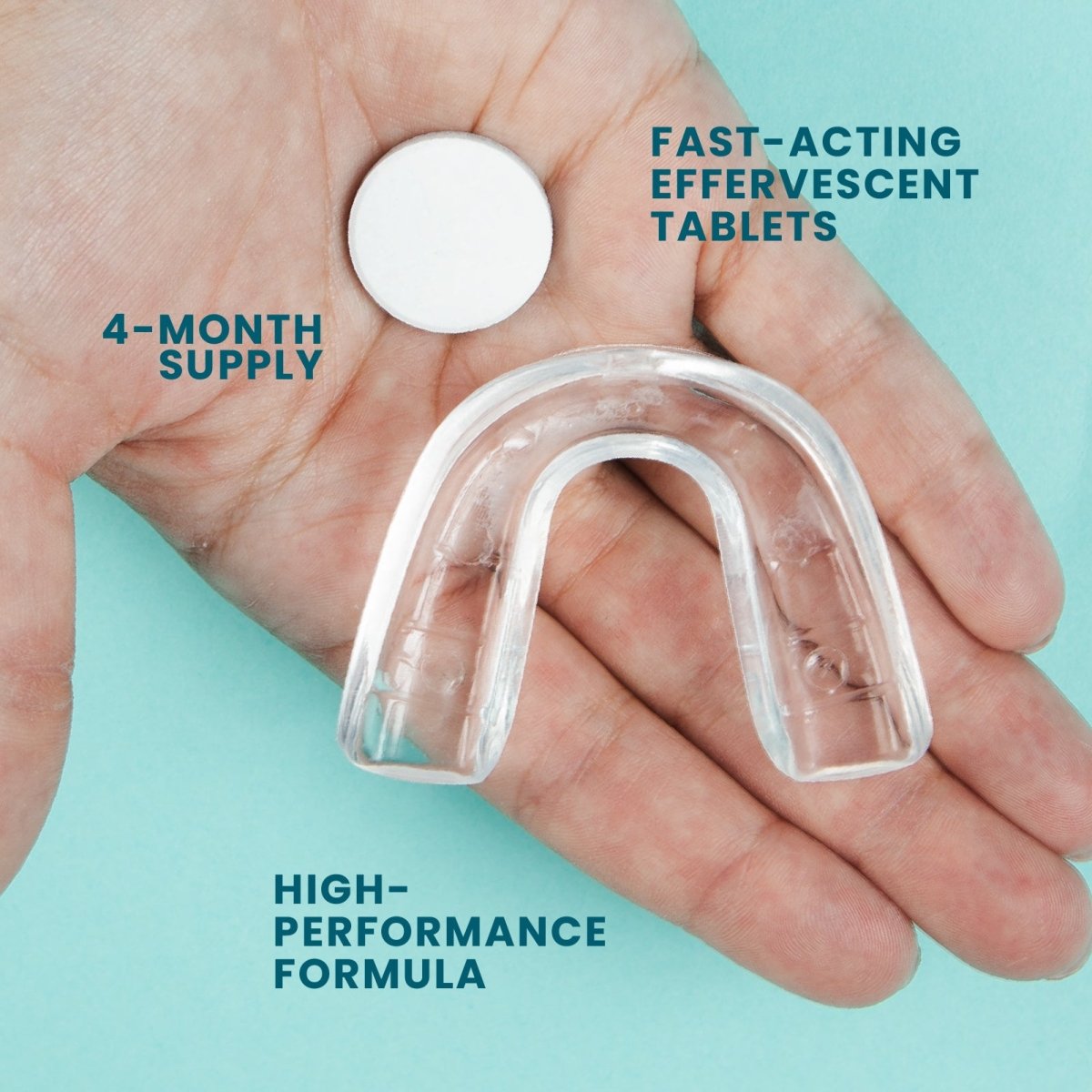 Retainer Cleaner Overnight + Whitening, Mint, 120ct