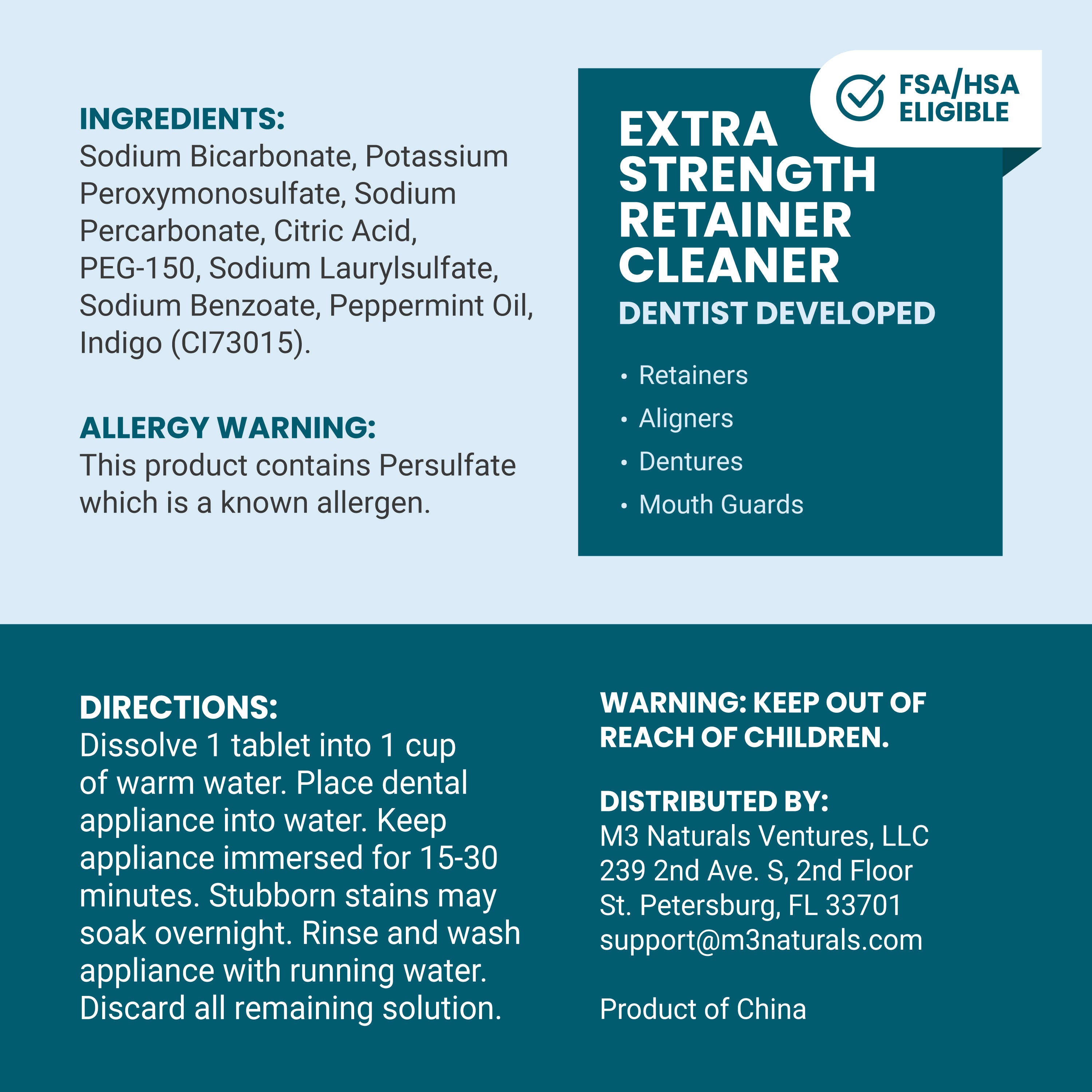 Retainer Cleaner, Mint, 120ct