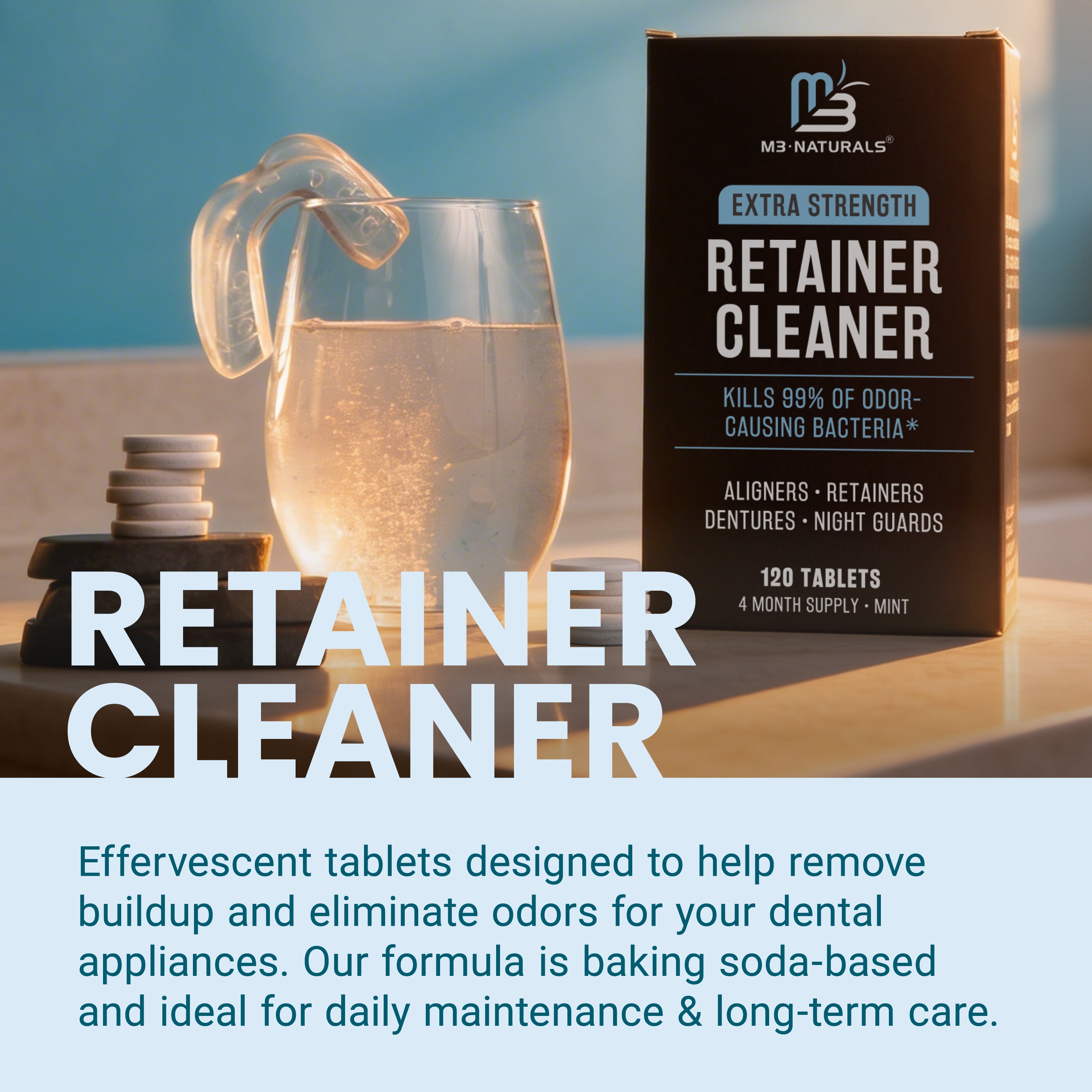 Retainer Cleaner, Mint, 120ct