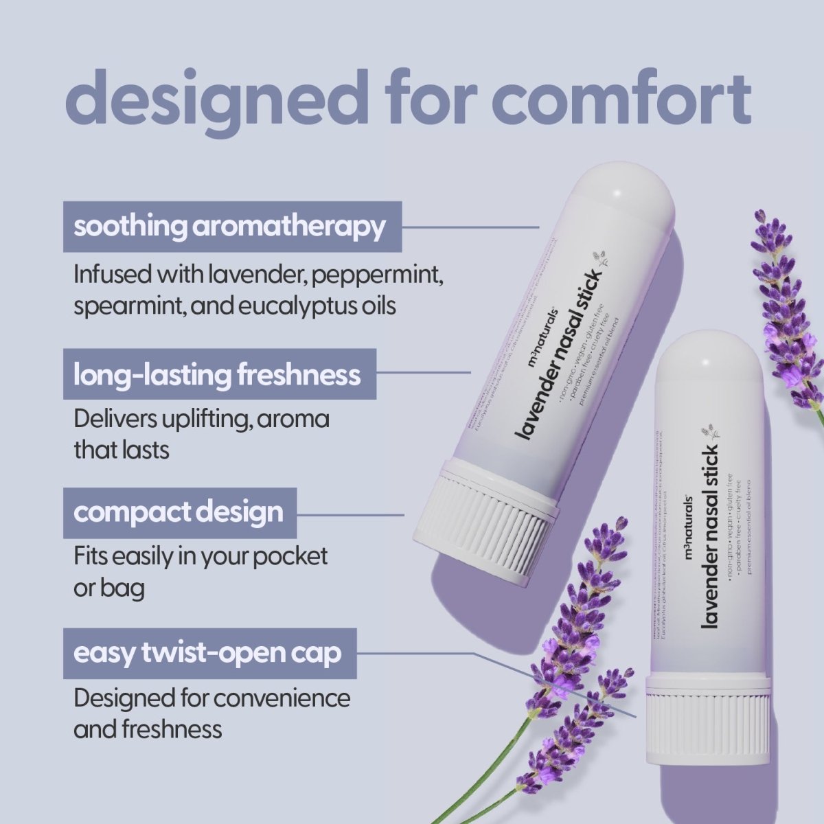 Nasal Inhaler, Lavender, 4ct