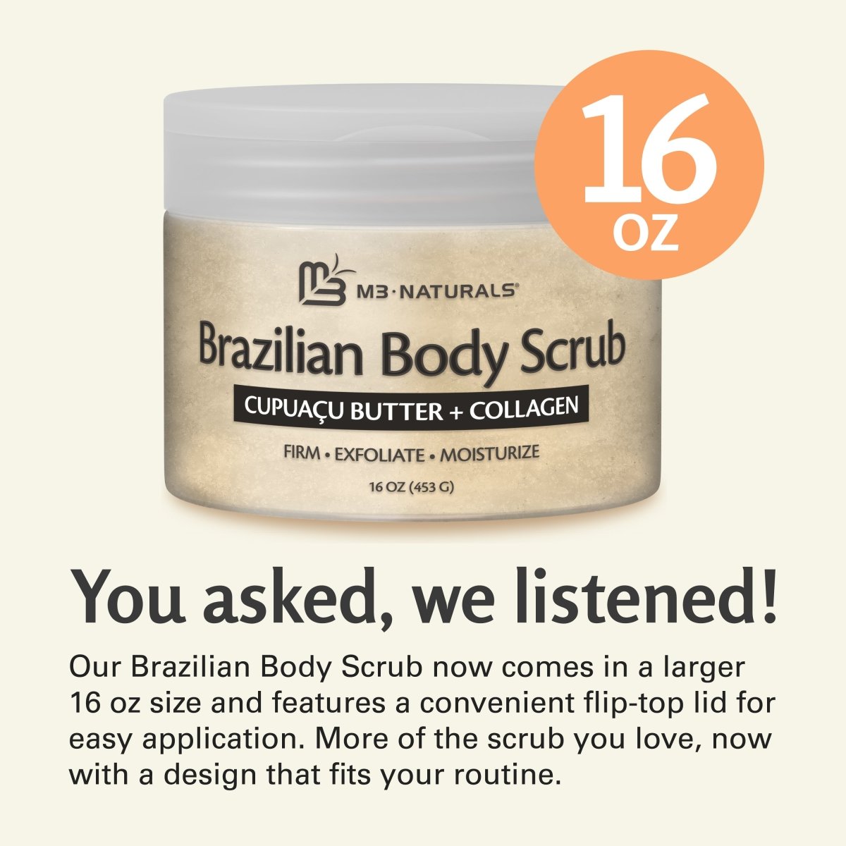 Brazilian Body Scrub, 16 oz