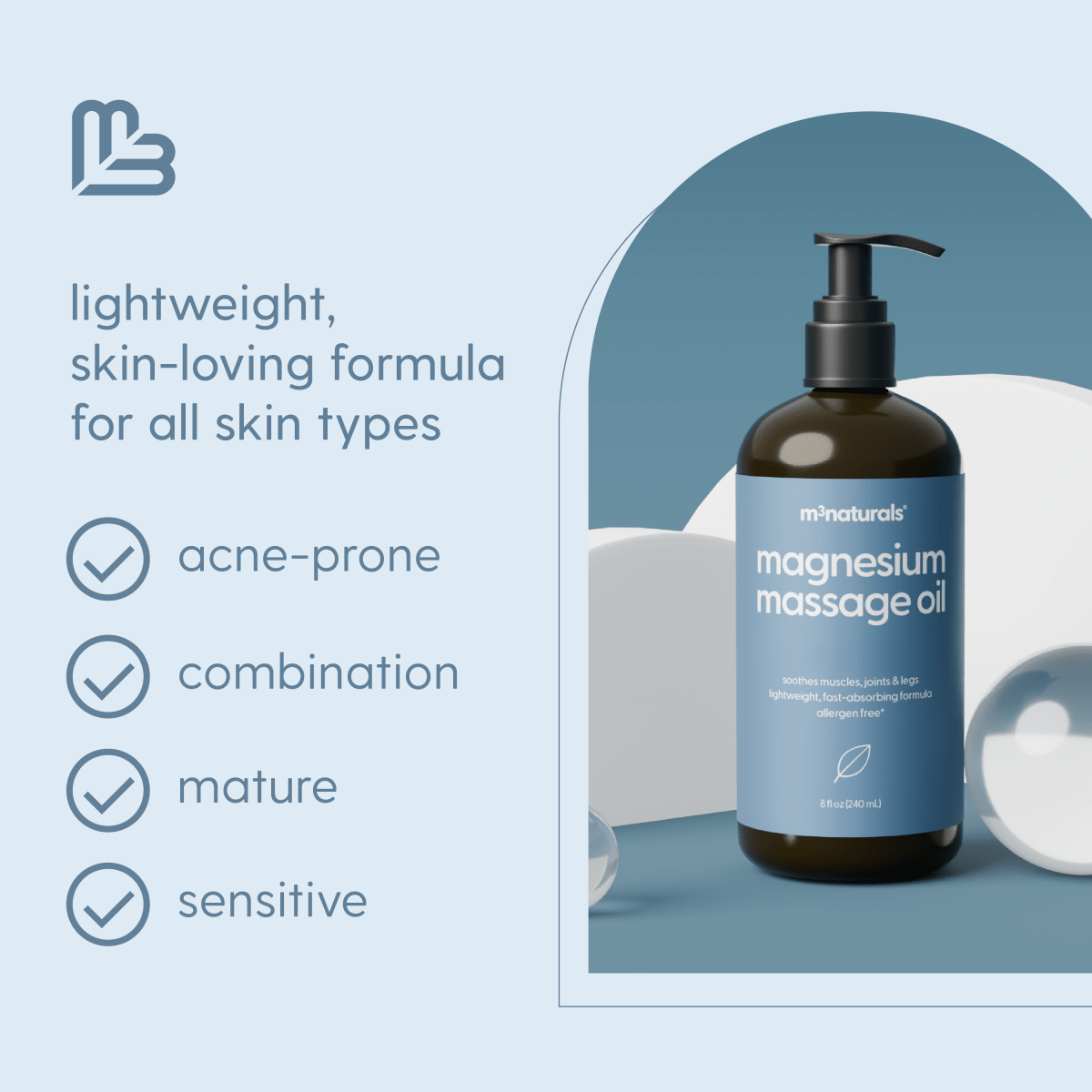 Magnesium Massage Oil, 8oz