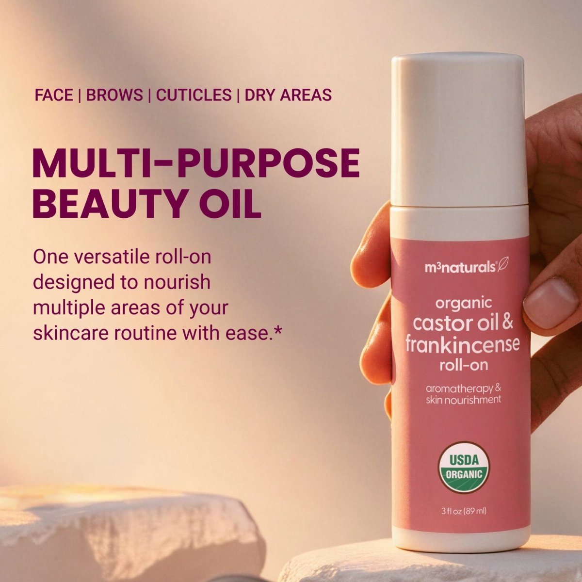 Organic Castor Oil + Frankincense Roll-On
