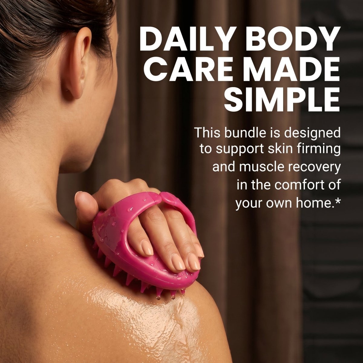 Anti-Cellulite Oil + Silicone Brush Kit