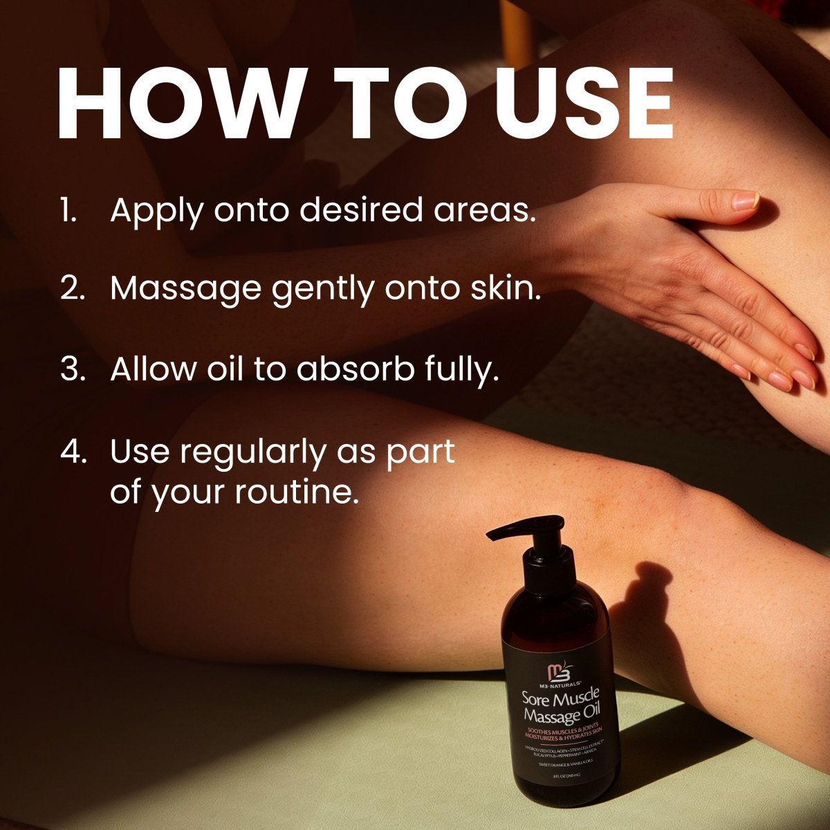 Sore Muscle Massage Oil, 8fl oz