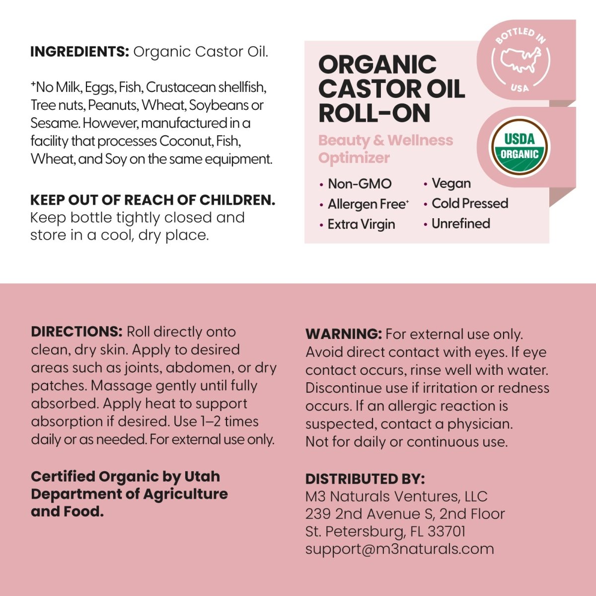 Castor Oil Roll on