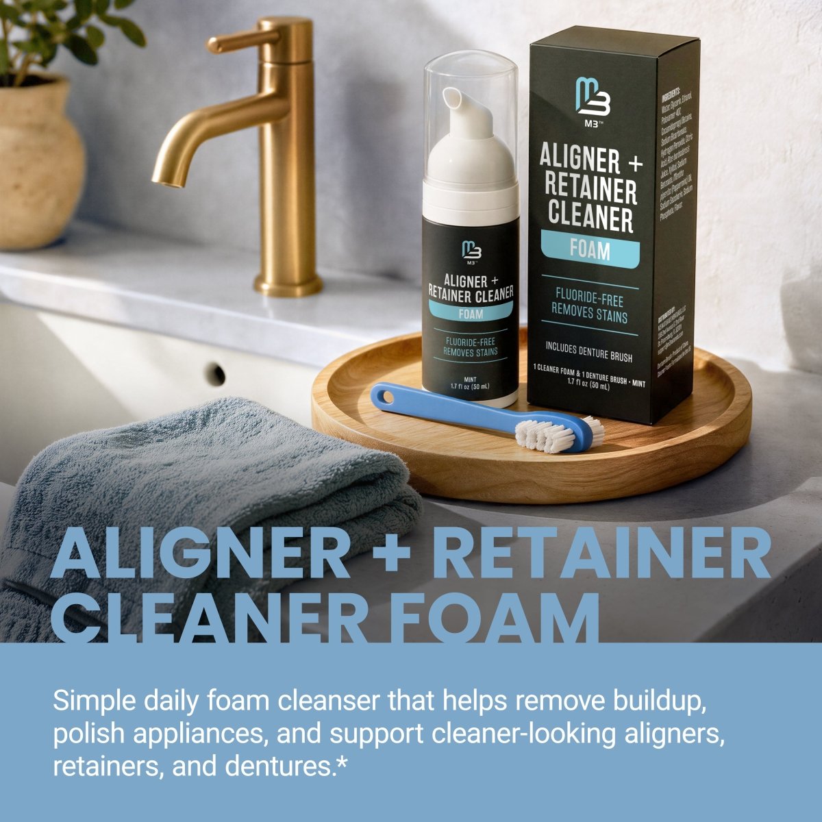 Aligner & Retainer Cleaner Foam Bundle