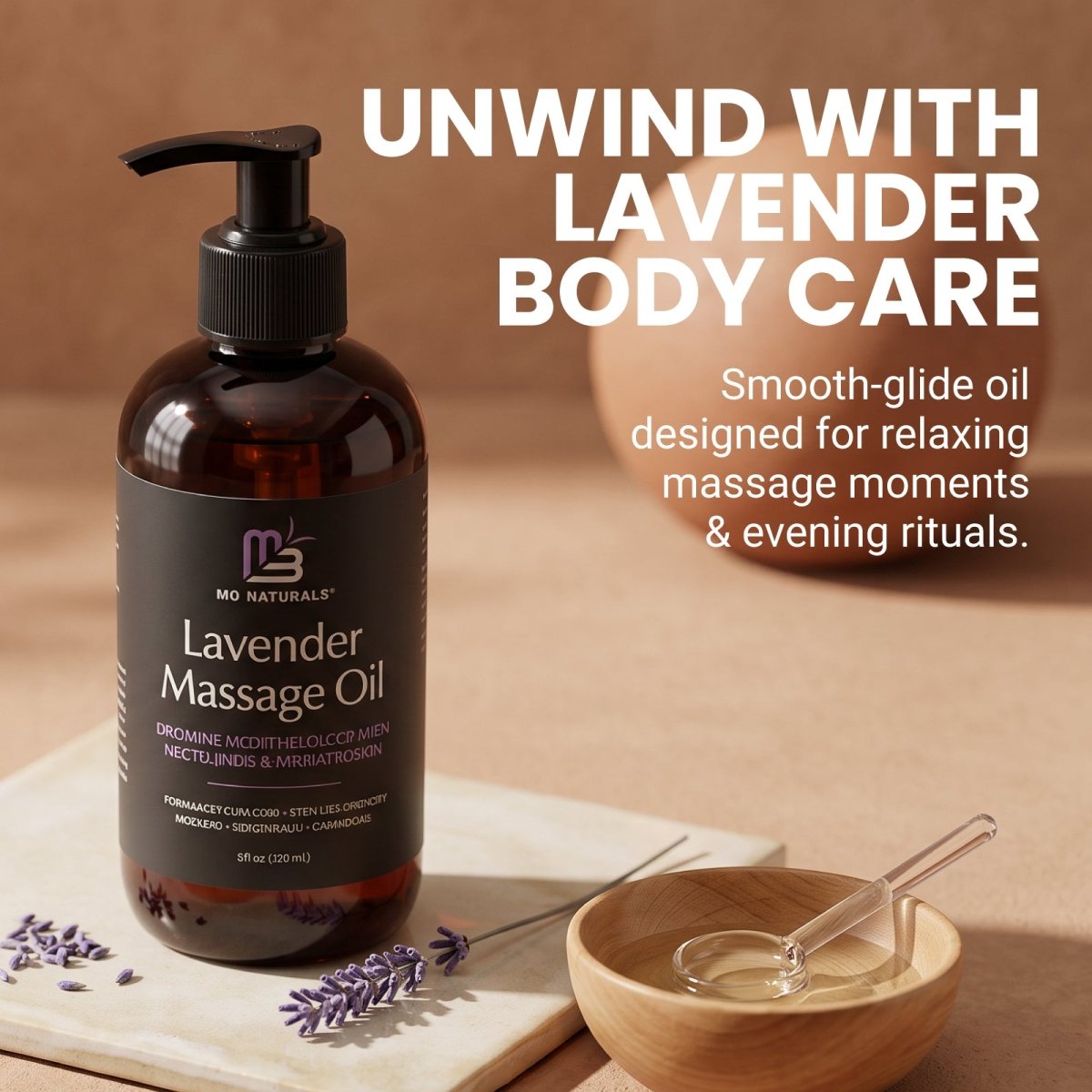 Relaxing Massage Oil, Lavender, 8fl oz