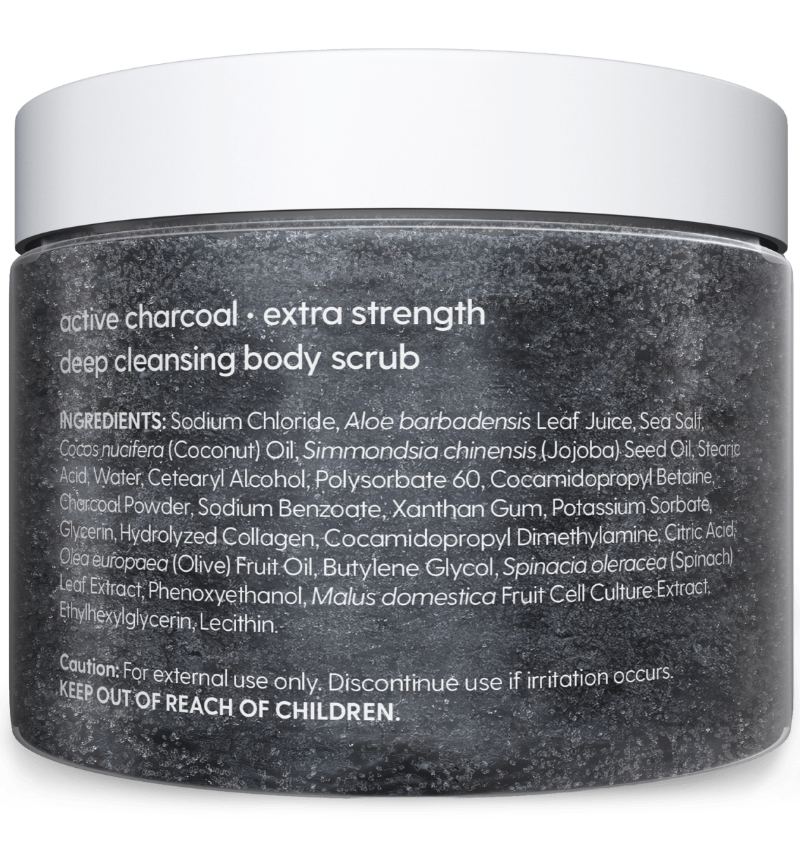 Charcoal Scrub, Charcoal, 12oz
