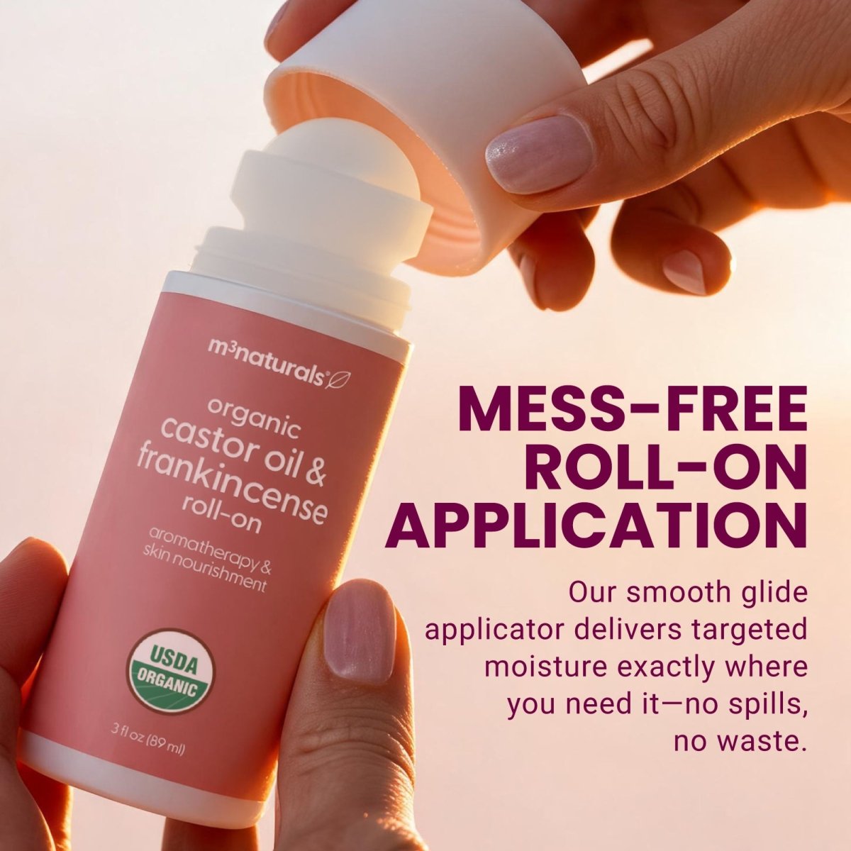 Organic Castor Oil + Frankincense Roll-On