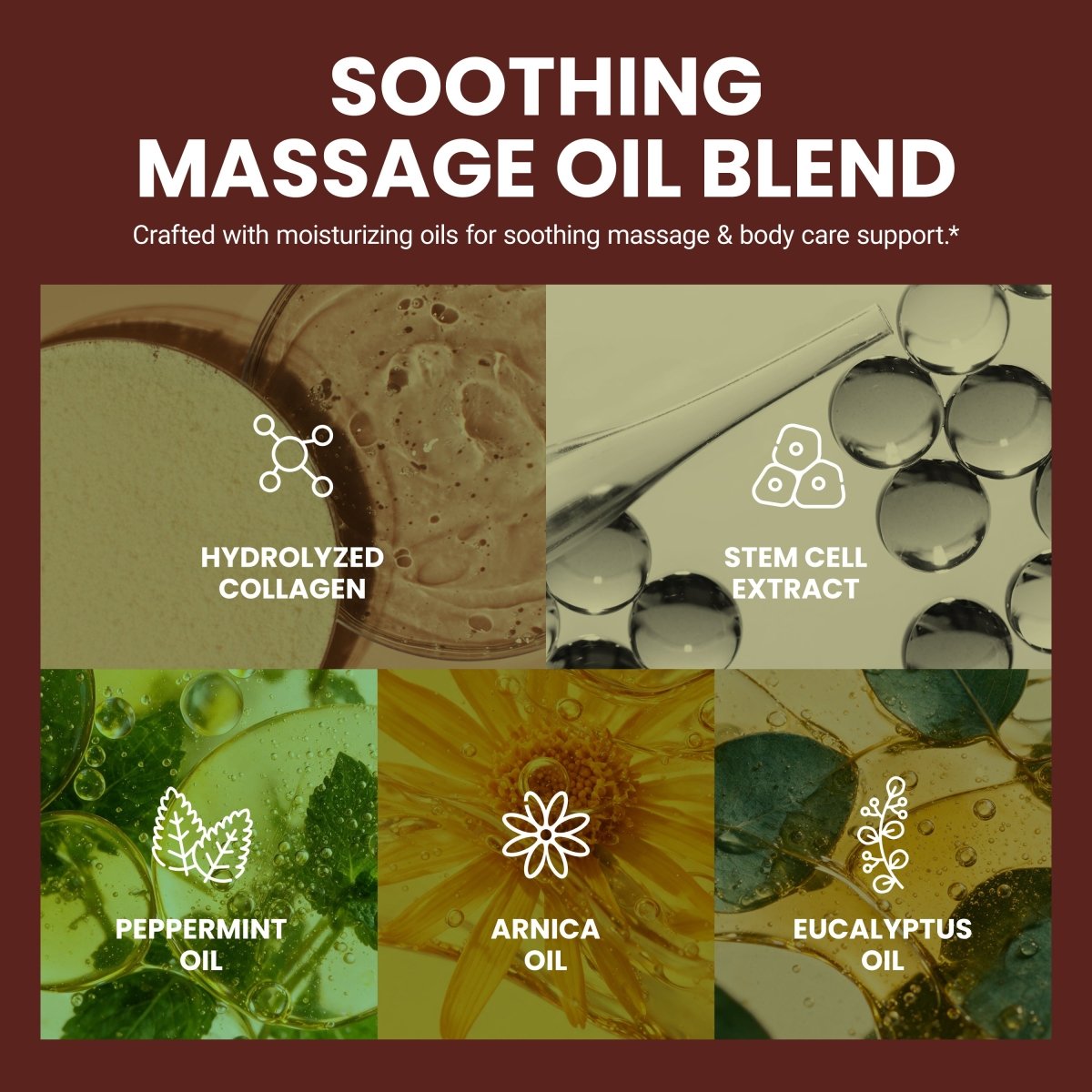 Sore Muscle Massage Oil, 8fl oz