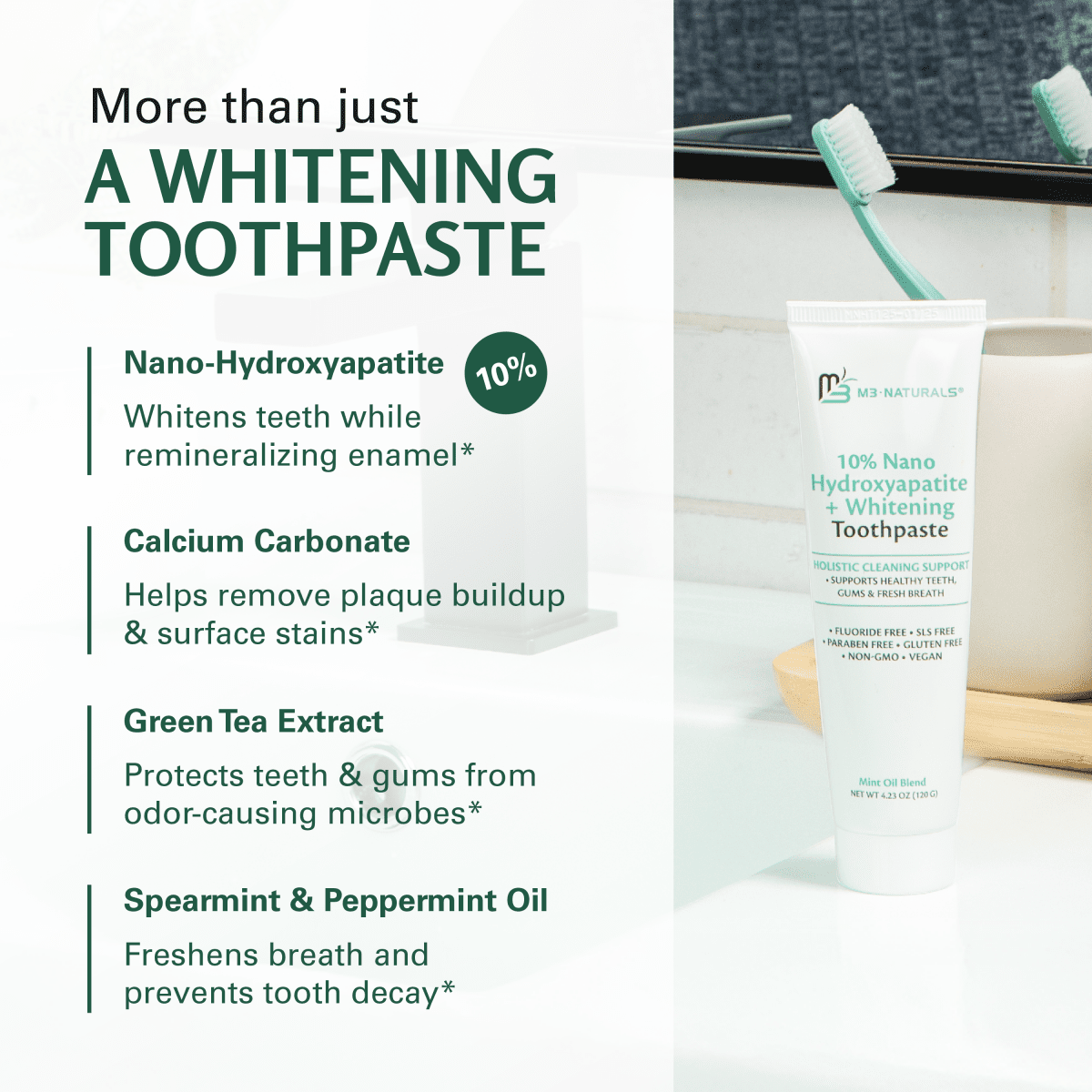 Hydroxyapatite w/Calcium Toothpaste, 4.23oz